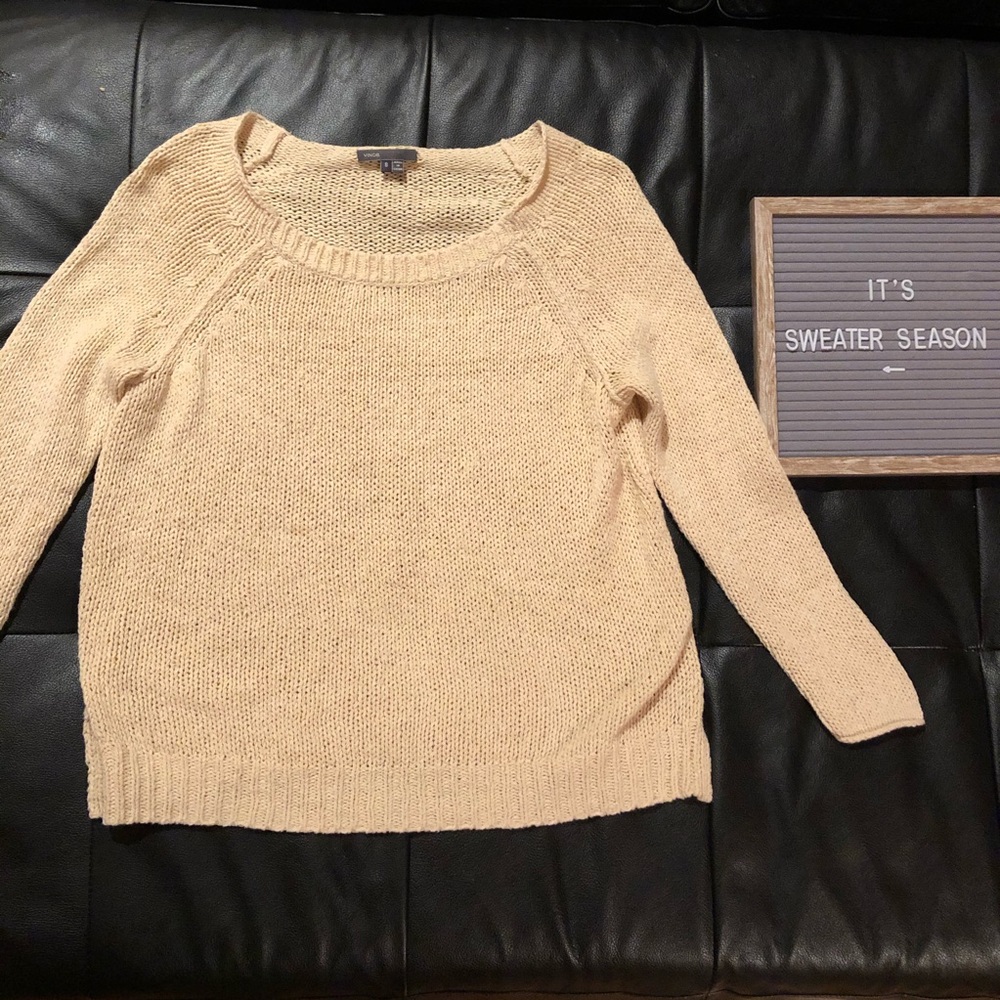 Vince Raglan Knit Sweater in Buttermilk